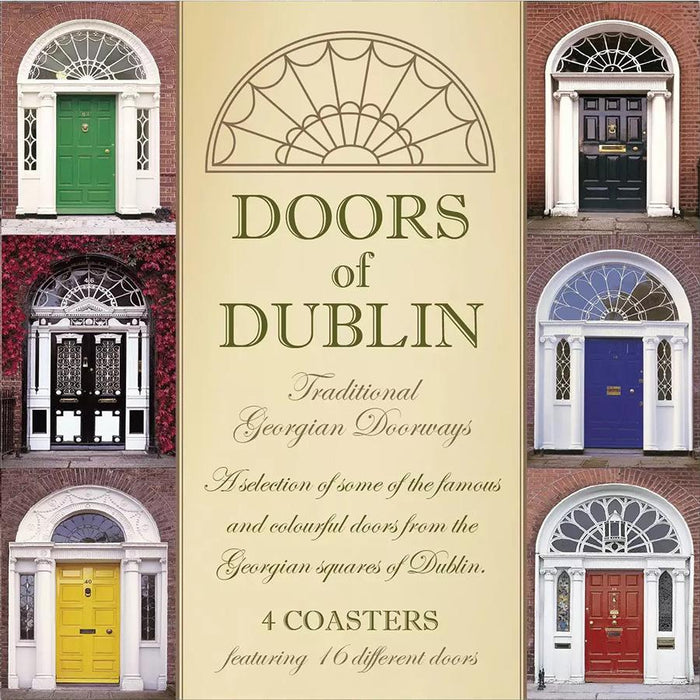 Coasters (4) Doors Of Dublin